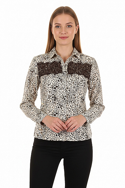 Marks & Spencer Dámská Košile Černobílá Second Hand Vel. 38