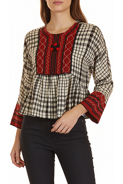 Halenka Černobílá ZARA Second Hand Vel. XL