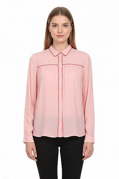 Dámská Košile Růžová Second Hand Vel. M