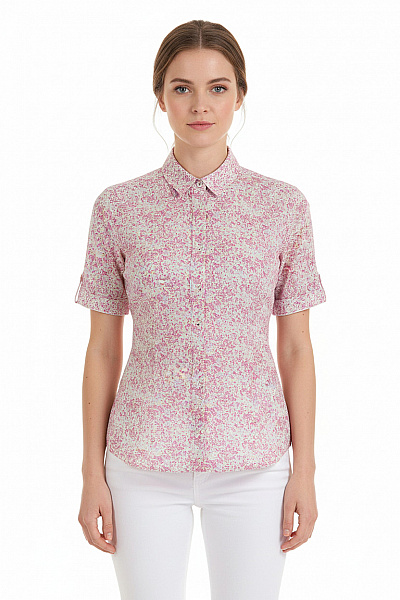 Letní Dámská Košile Růžová ETERNA Vel. 42