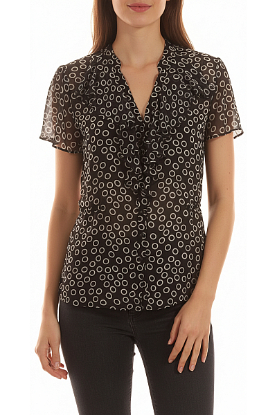 Vzorovaná  Halenka Černá Marks & Spencer
