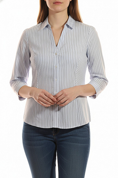 Marks & Spencer Dámská Košile Modrá Second Hand