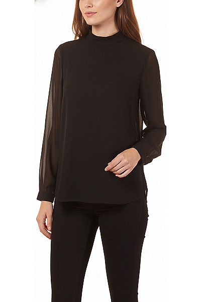  Halenka Jednobarevná Černá ZARA Second Hand Vel.  S