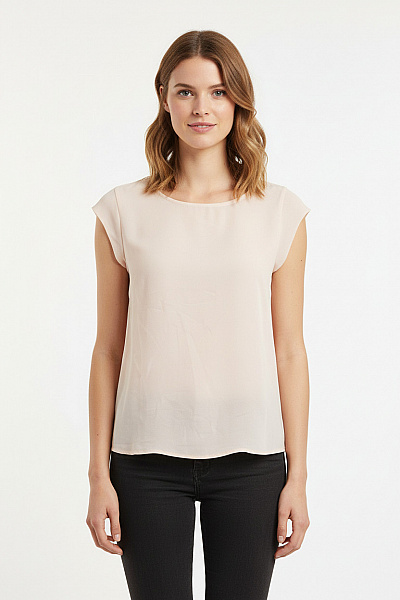 French Connection  Halenka Jednobarevná Růžová Vel. S