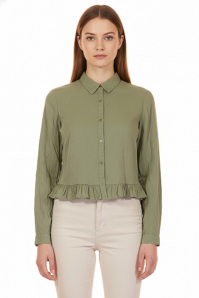 ZARA Dámská Košile Khaká Vel. M