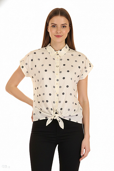 Marks & Spencer Letní Dámská Košile Černobílá