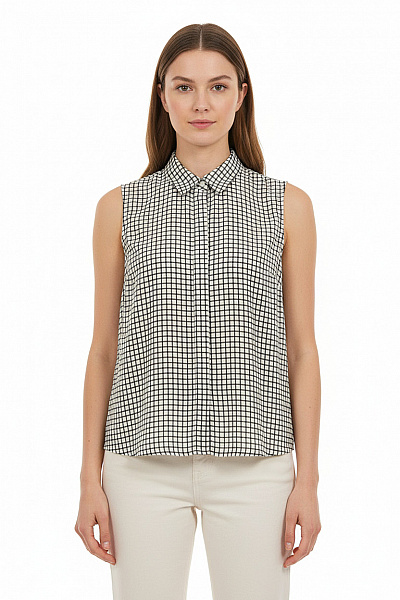 Dámská Košile Černobílá ZARA Vel.  M