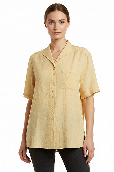 Dámská Košile Žlutá ERFO Second Hand Vel. 42