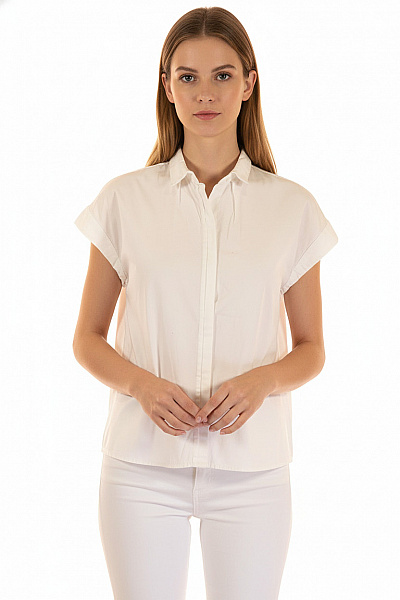 ZARA Letní Dámská Košile Bílá Vel. S