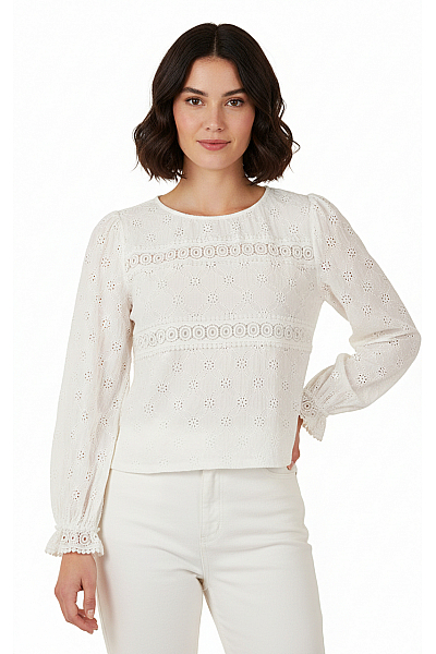 ZARA Společenská  Halenka Bílá Second Hand Vel.  L