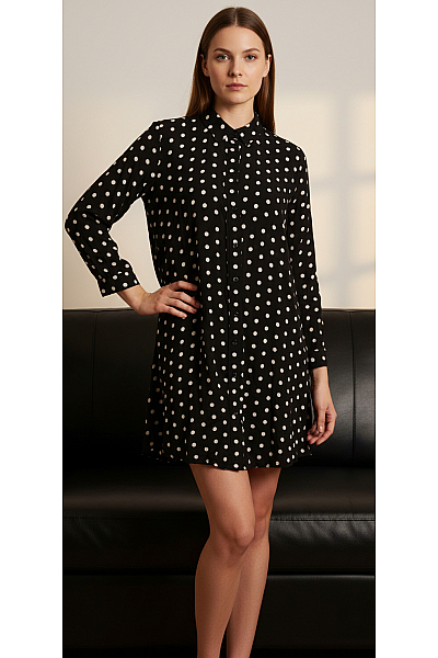 ZARA Dámská Košile Černobílá Second Hand Vel.  XS