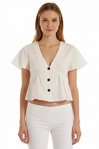 ZARA Letní Dámská Košile Bílá Vel.  XS