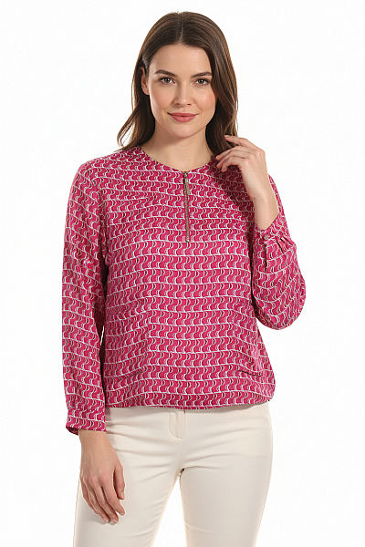 Vzorovaná  Halenka Fialová Autograph Vel.  42