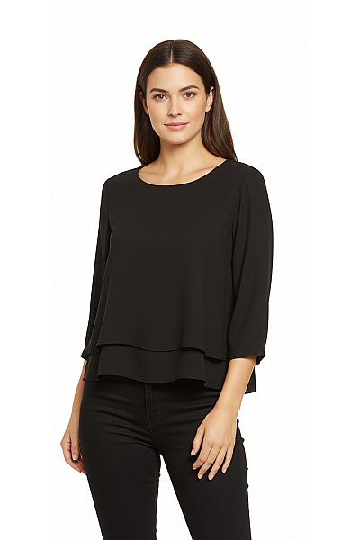 ZARA  Halenka Jednobarevná Černá Vel. XS