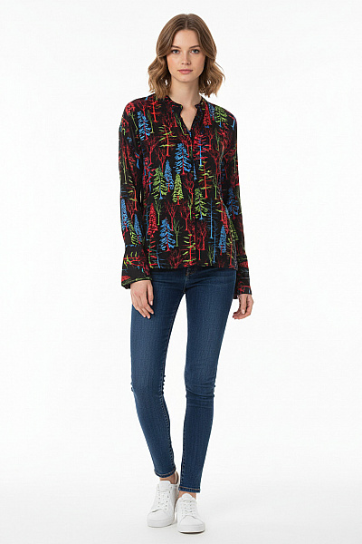 Vzorovaná Dámská Košile Barevná Warehouse