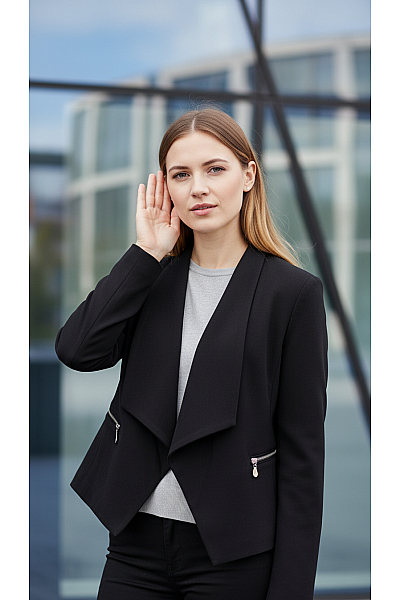 Dámské Sako Černý Marks & Spencer Vel.  42