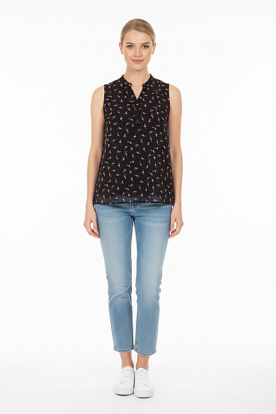 Vzorovaná Dámská Košile Černá Vel. 36