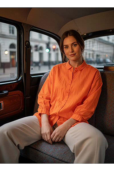VERO MODA Dámská Košile Oranžová Vel. L