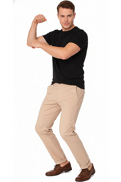 Pánské Kalhoty Béžové JACK & JONES Vel. 34