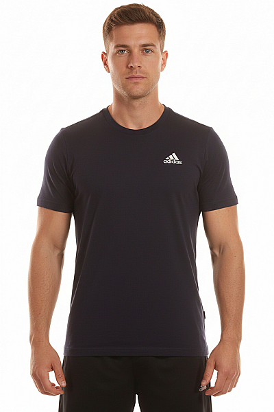 Sportovní Pánské Tričko S Krátkým Rukávem Bavlněné Modré ADIDAS