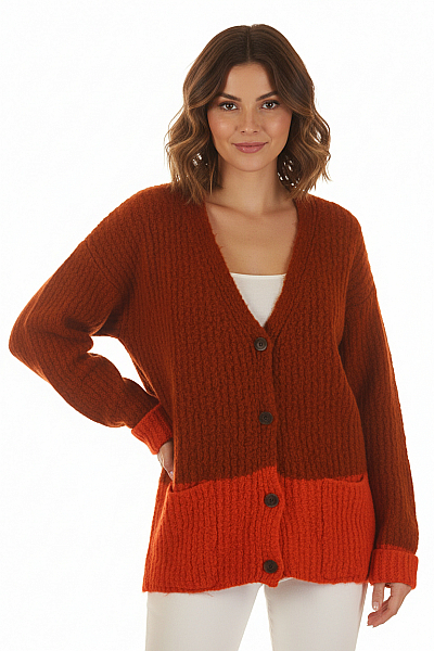 Dámský Cardigan Polyamidový Oranžový Frieda&freddies