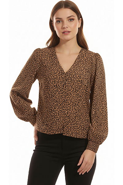 VERO MODA Halenka Hnědá Outlet Vel.  S