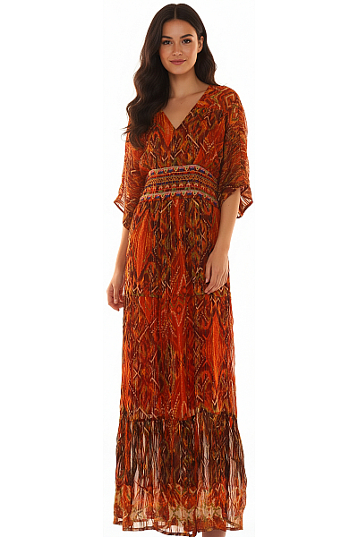  Šaty Z Chiffonu Barevné DESIGUAL Vel.  38