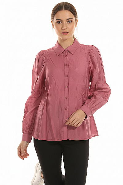 ANGE Společenská Dámská Košile Růžová Outlet