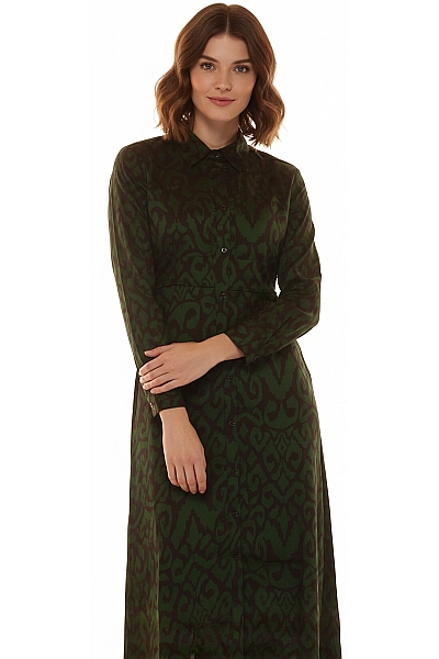 ANGE Košilové  Šaty Zelené Vel. S