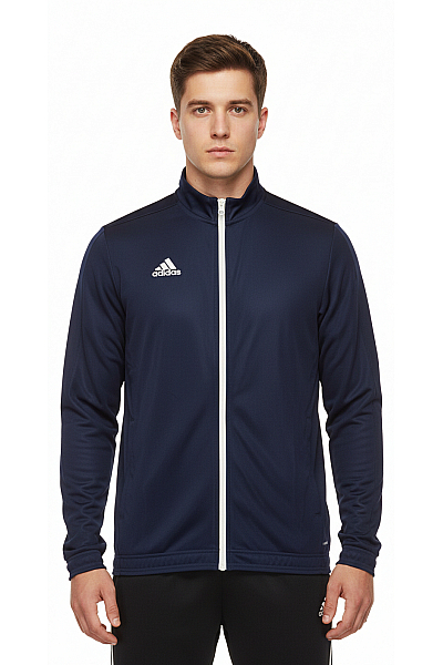 Sportovní Pánská Mikina Bez Kapuce Polyesterová Modrá ADIDAS