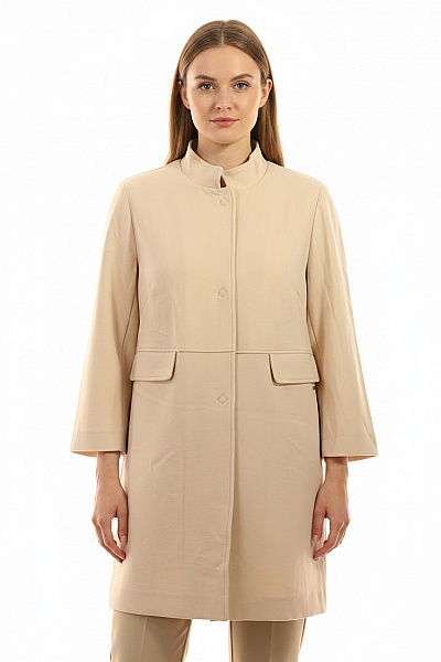 BETTY BARCLAY Dámský Béžový Trenčkot S Vysokým Límcem Elegantní Jarní Vel. 42
