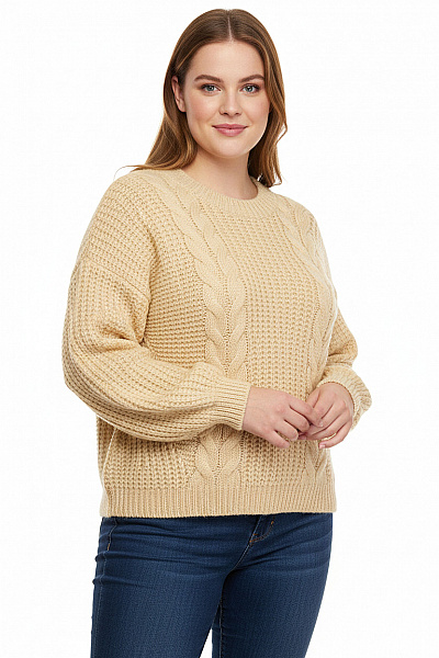 Numinou Dámský Svetr Se Vzorem Béžový