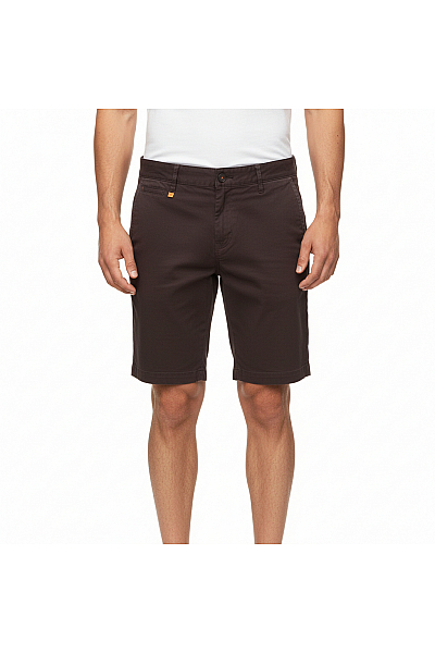 Hugo Boss Pánské Chino Kraťasy Bavlněné Černé