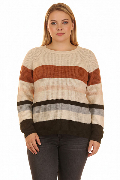 Dámský Svetr Barevný Cartoon Outlet Vel. 44