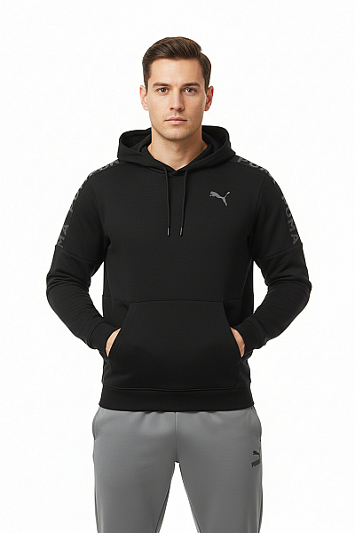 Sportovní Pánská Mikina Černá Puma Vel. M