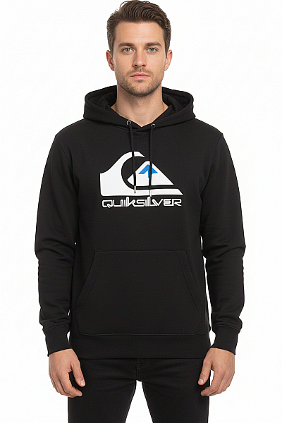 Quiksilver Pánská Mikina Bez Zapínání Černá Vel. XL