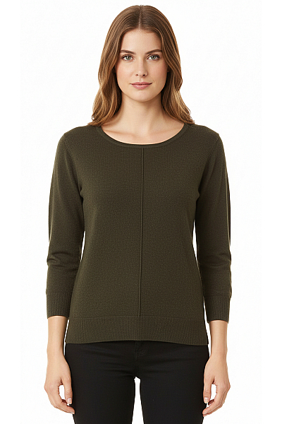 Just Cashmere Dámský Svetr Kašmírový Zelený Vel. XL