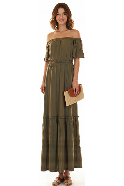Šaty Khaki Lascana Outlet Vel.  40