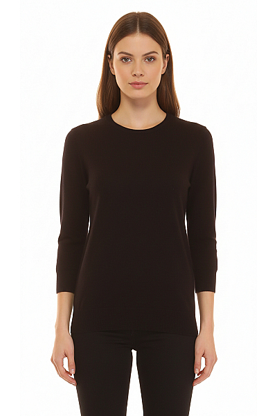 Dámský Svetr Kašmírový Černý PERFECT CASHMERE Vel. S