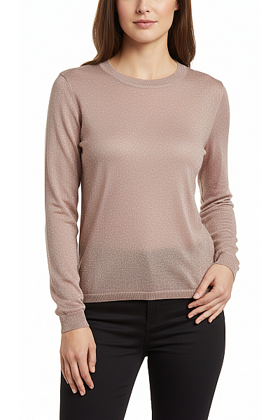 MANGO  Halenka Pletená Fialová Outlet