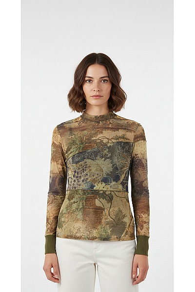 Halenka Modrá DESIGUAL Vel. XXL