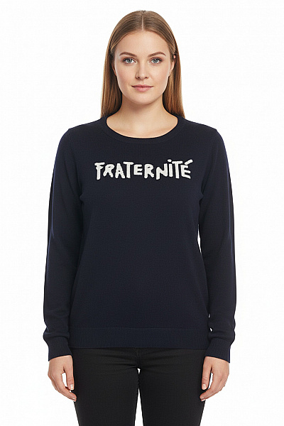 Dámský Svetr Modrý DESIGUAL Vel. XL