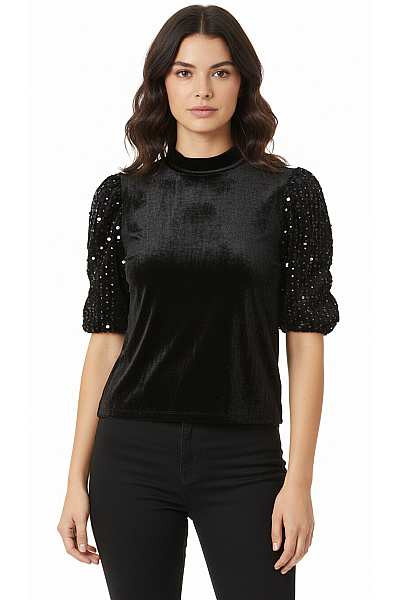 DESIGUAL Společenská  Halenka Černá Vel. XL