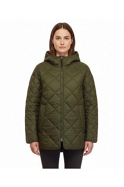 ICEPEAK Prošívaná Dámská Bunda Zelená Outlet Vel. 34
