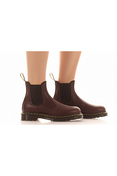 Dámské Boty Kožené Hnědé Dr.Martens Outlet Vel. 37