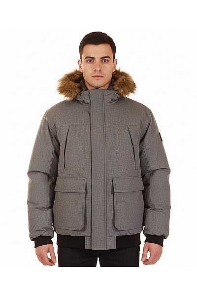 JACK & JONES Zimní Pánská Bunda Šedá Outlet Vel.  M