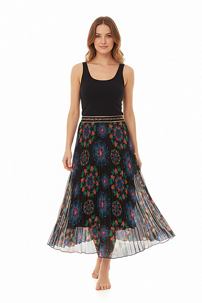 Dlouhá Maxi Sukně Polyesterová Barevná DESIGUAL