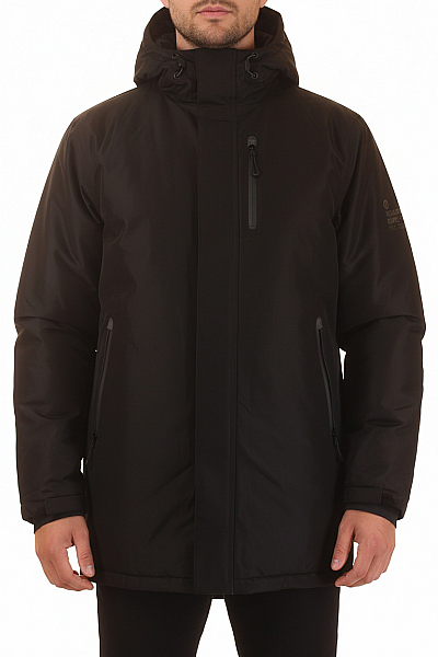 Pánský Kabát Černý JACK & JONES Vel.  L