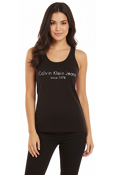 Calvin Klein Dámské Tílko Černé Second Hand Vel. XS
