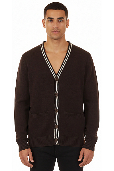 BRAVE SOUL Pánský Cardigan Modrý Vel. M